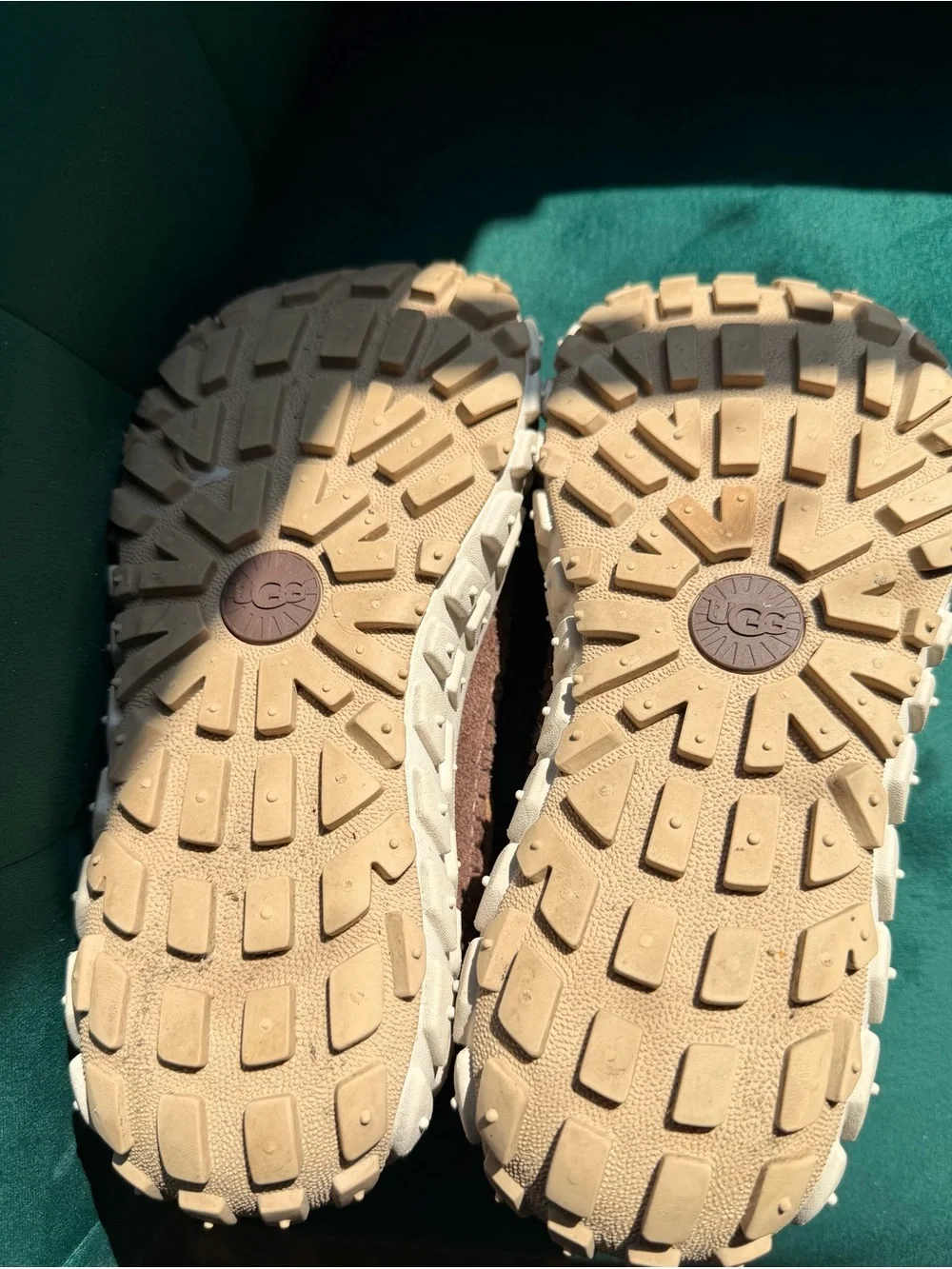 UGG Chestnut Suede Cozy Slip-On Sneakers